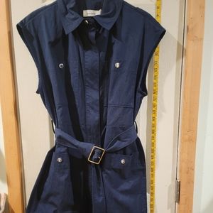 Coach trench style dress navy blue